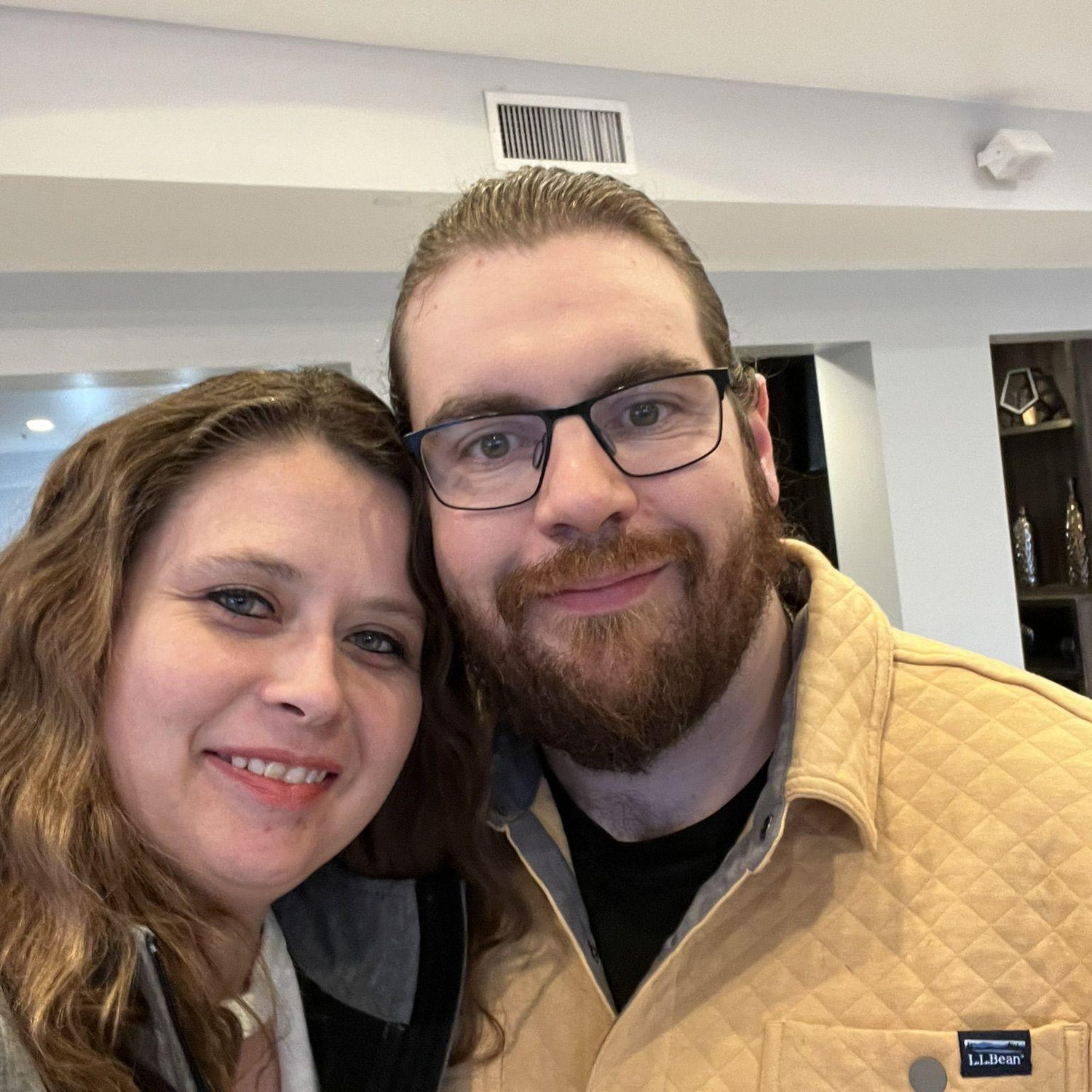 Kris & Adam at Avalanche game.