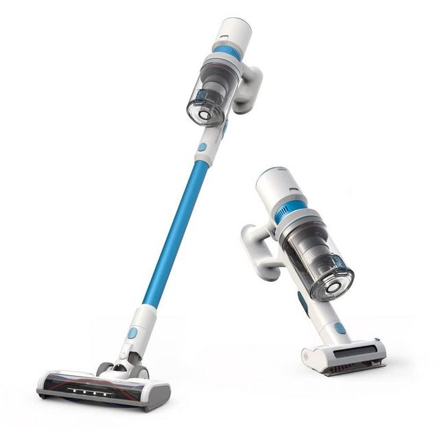 26Kpa Cordless Stick Vacuum Cleaner, Lightweight Handheld Vacuum Cleaner for Hardwood Floors,Carpet/Rug,Pet Hair, Blue