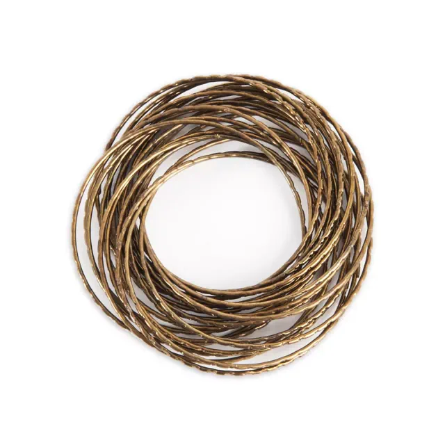 Saro Lifestyle Bangle Napkin Rings in Bronze (Set of 4)