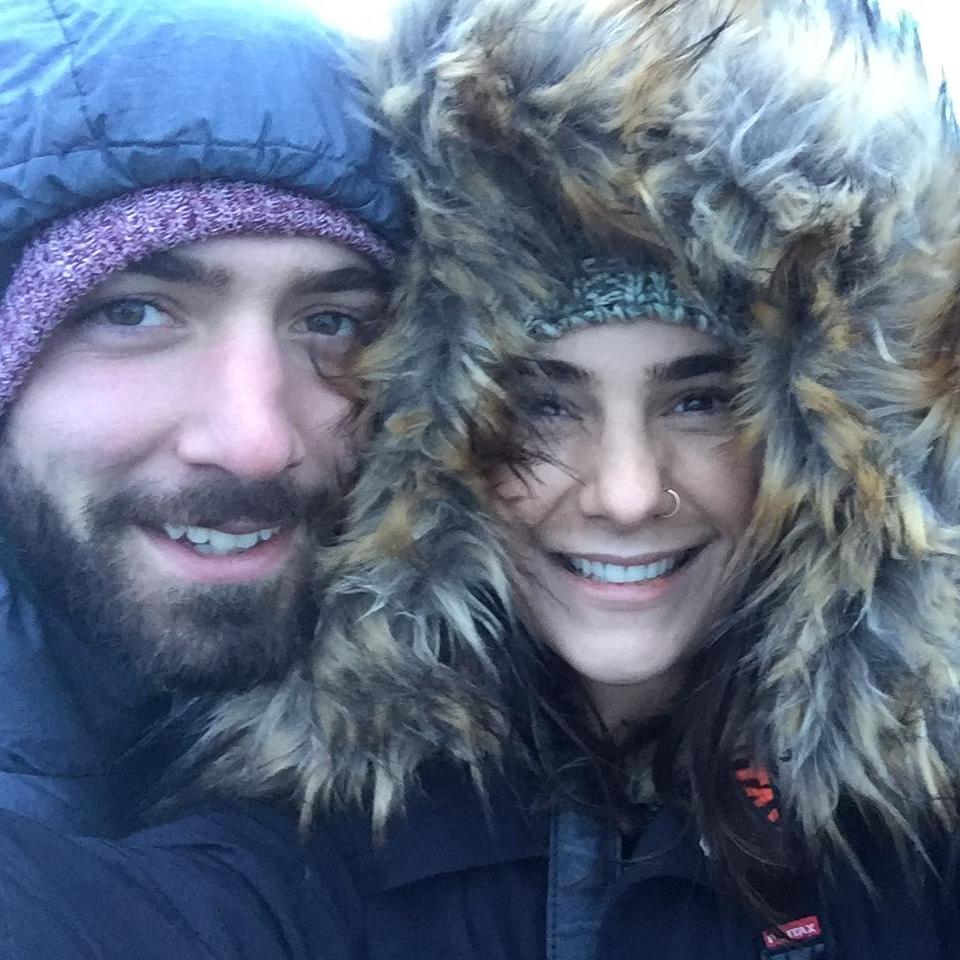 Hanging out by a glacier in Iceland