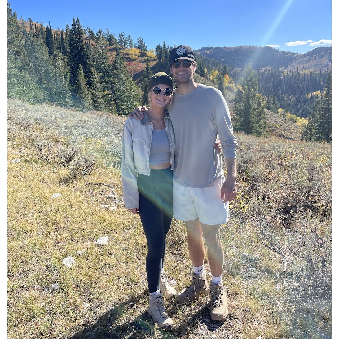 We love spending as much time as possible outside hiking, camping, and fly fishing!