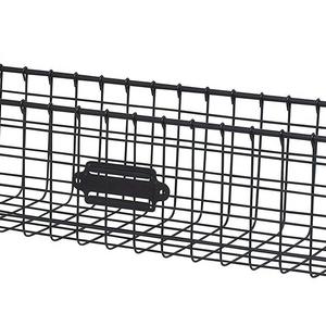 Spectrum Diversified Vintage Wall Mount Storage Basket, Industrial Gray