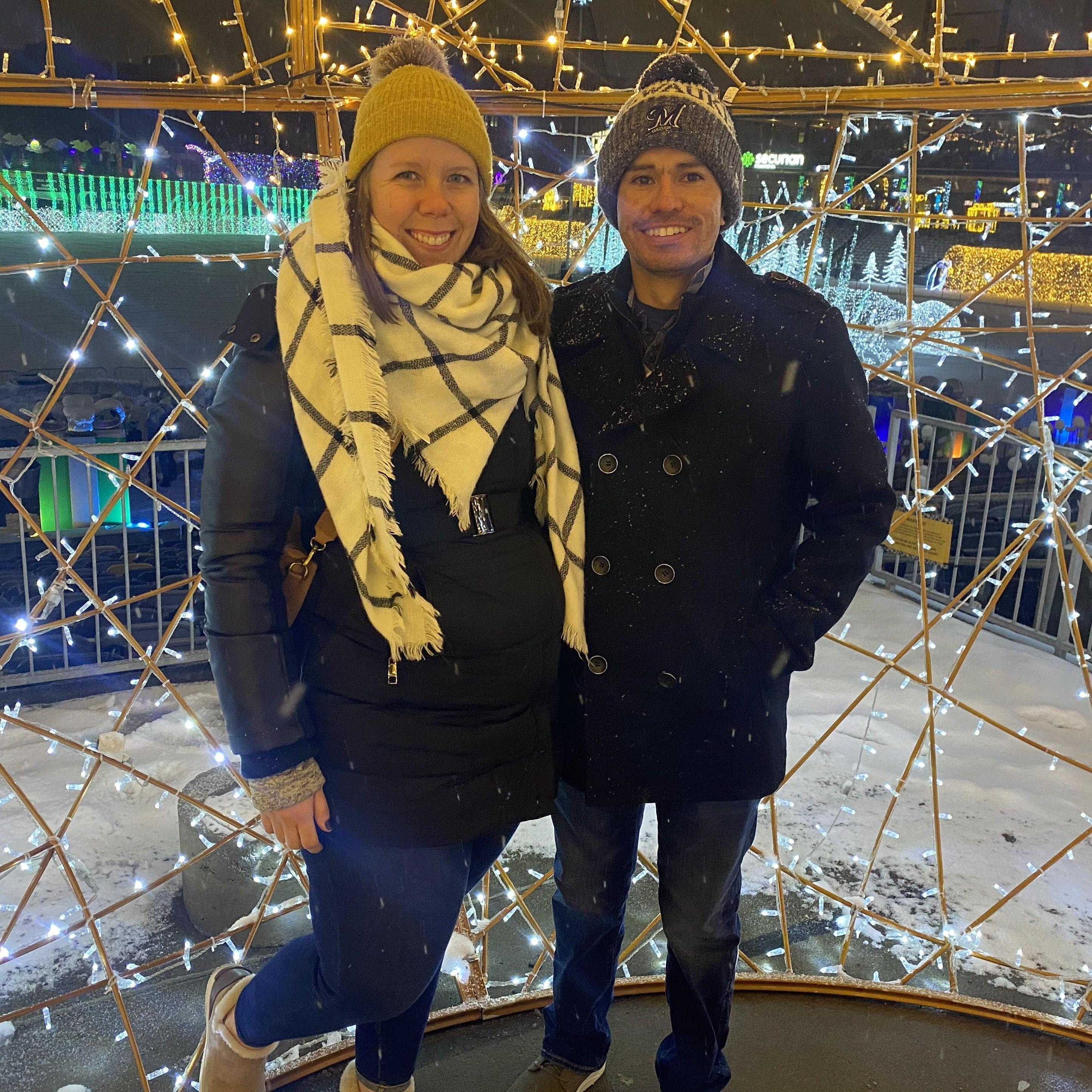 Visiting family and enjoying holiday lights in St. Paul, Minnesota <3