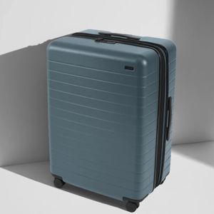 The Large Flex Away Suitcase in Coast Blue