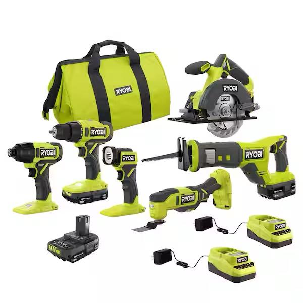 RYOBI 6-Tool Combo Kit