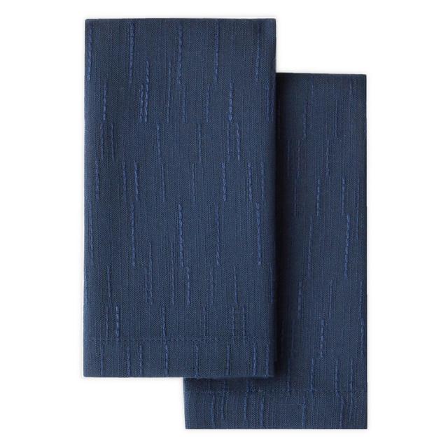 Artisanal Kitchen Supply® Stitches Napkins in Navy (Set of 2)