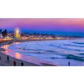 Santa Cruz Boardwalk at night