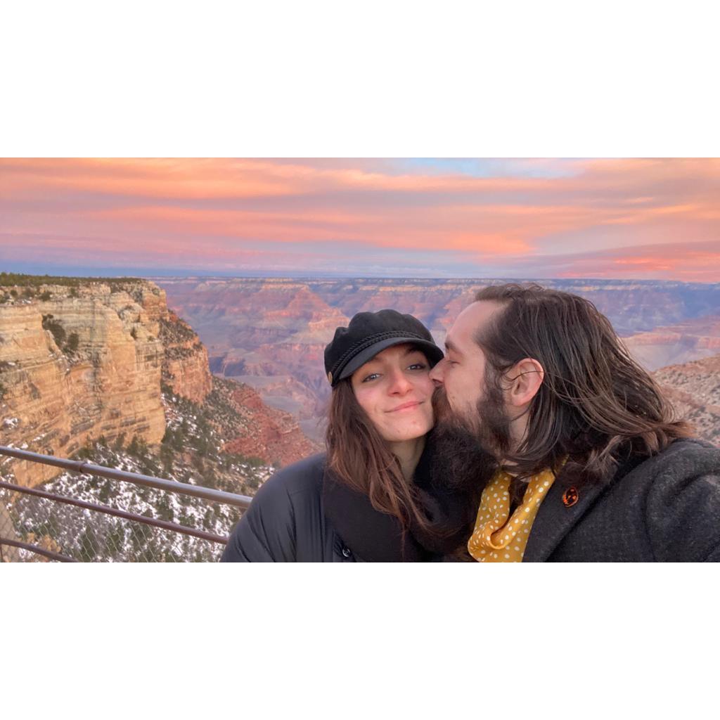 When we stopped at the Grand Canyon on his move to Los Angeles