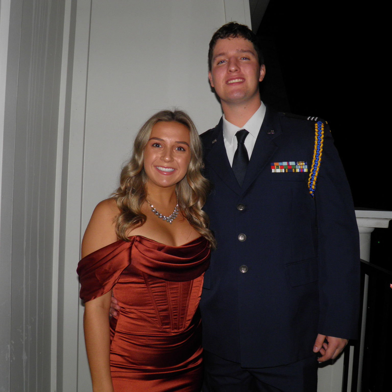 Tanner's military formal for ROTC senior year.