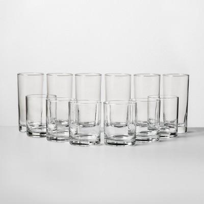 Tall And Short Glass Tumbler Set - Room Essentials™