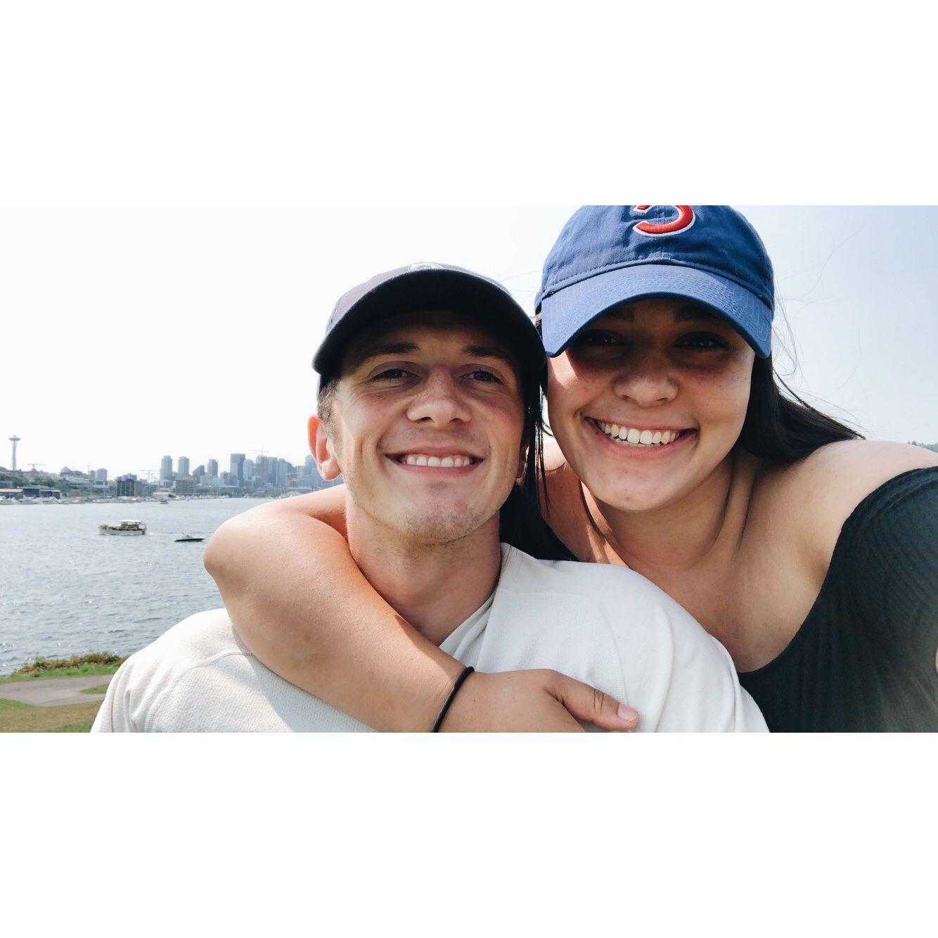 Spending time at Gasworks park when Austin lived in Seattle for a summer.