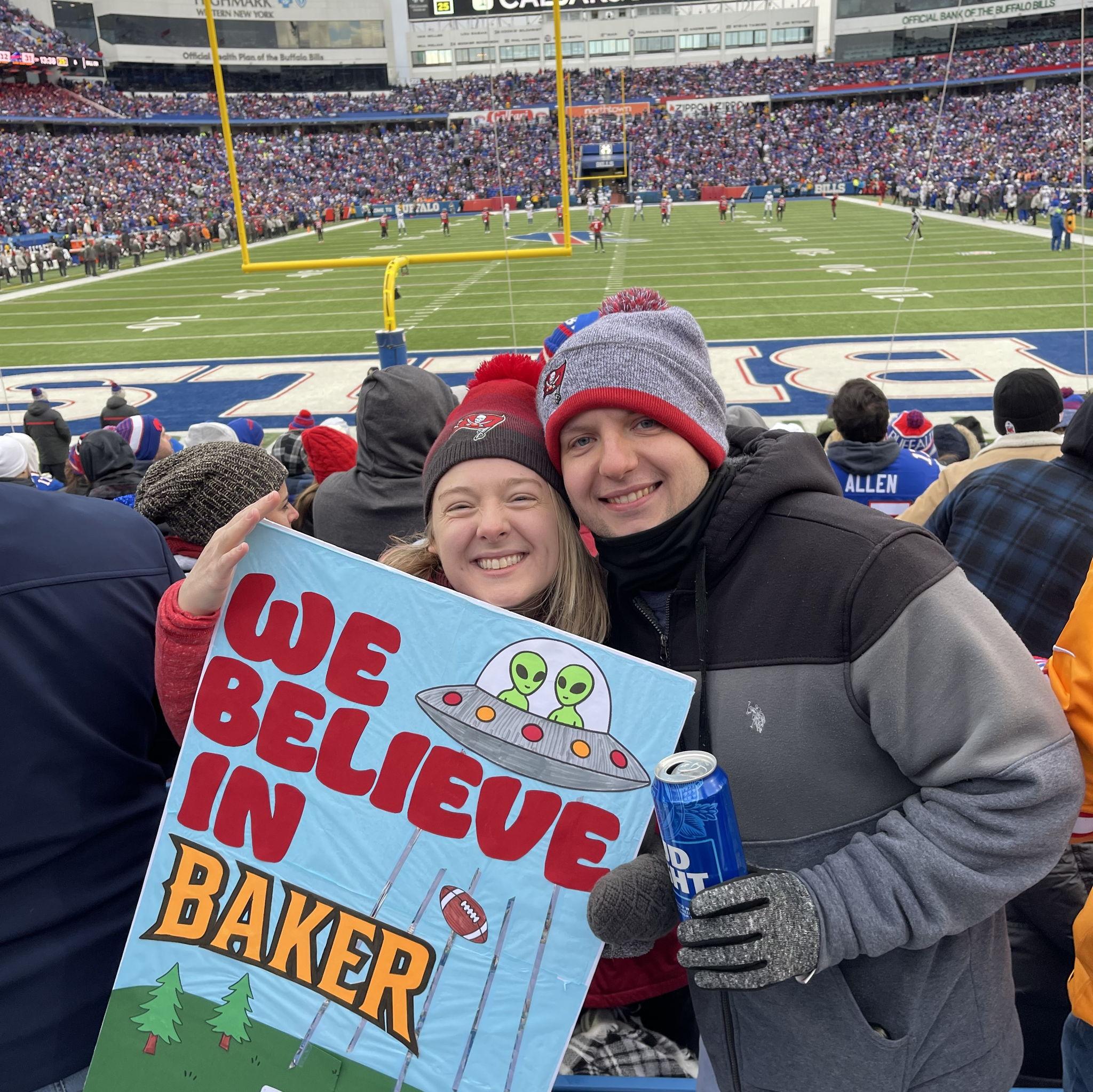 Erika & Marty's first NFL game Tampa vs Buffalo - November, 2025