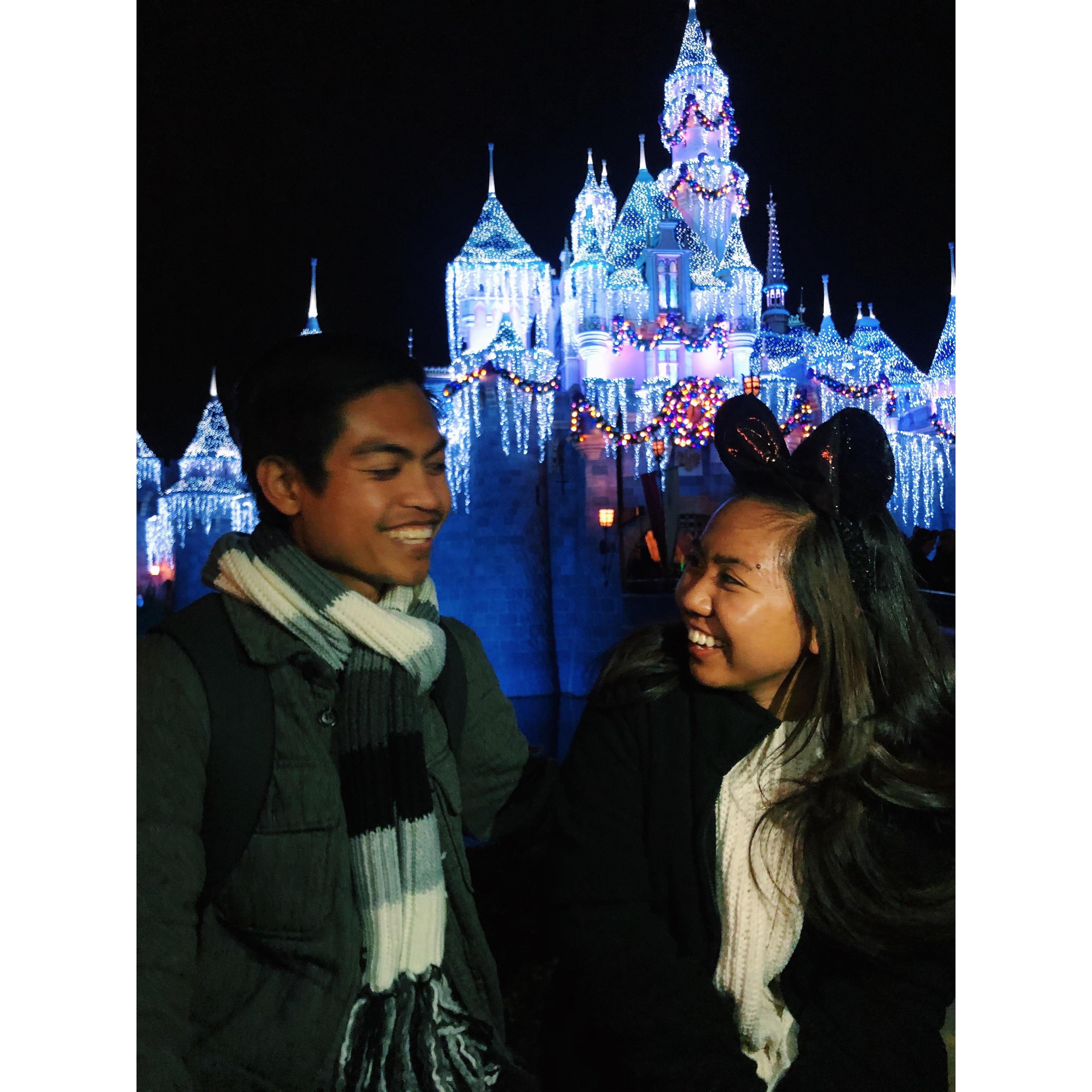 First trip to Disneyland together, December 2019.