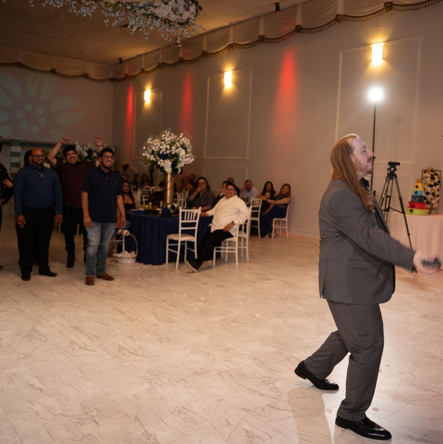 Jacob doing the tie toss