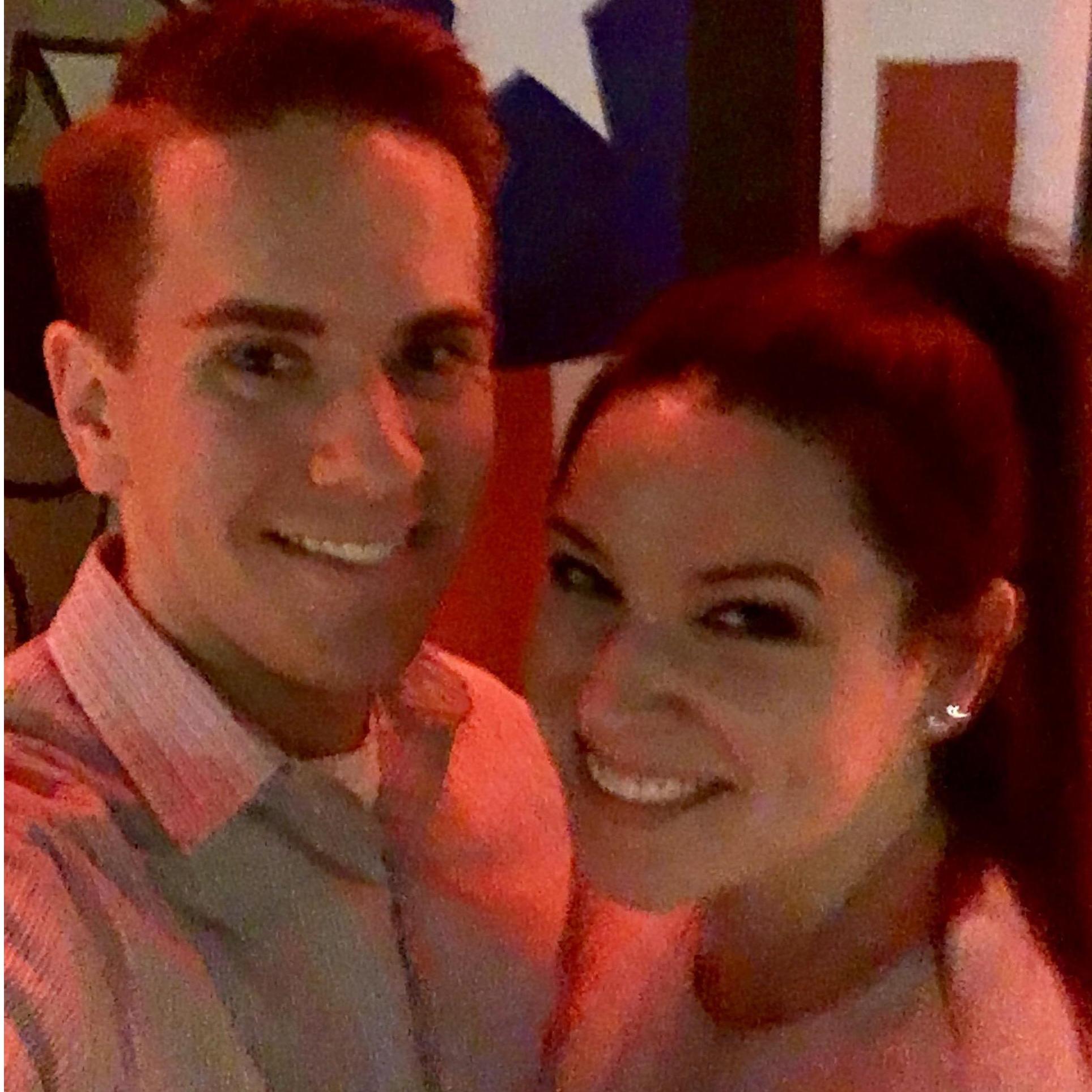 Our first "real" date. We went to 8th Wonder and I thought he was going to murder me. Fun fact: Don't take a girl to East Downtown at night time!