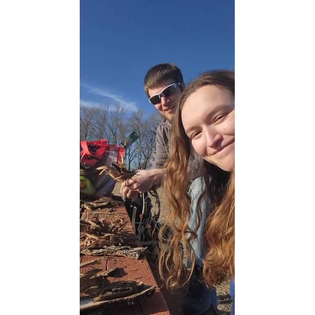 This was when we went "sort of camping" and cooked over a fire