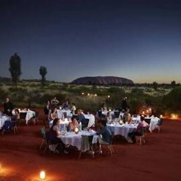 Sunset dinner in Uluru