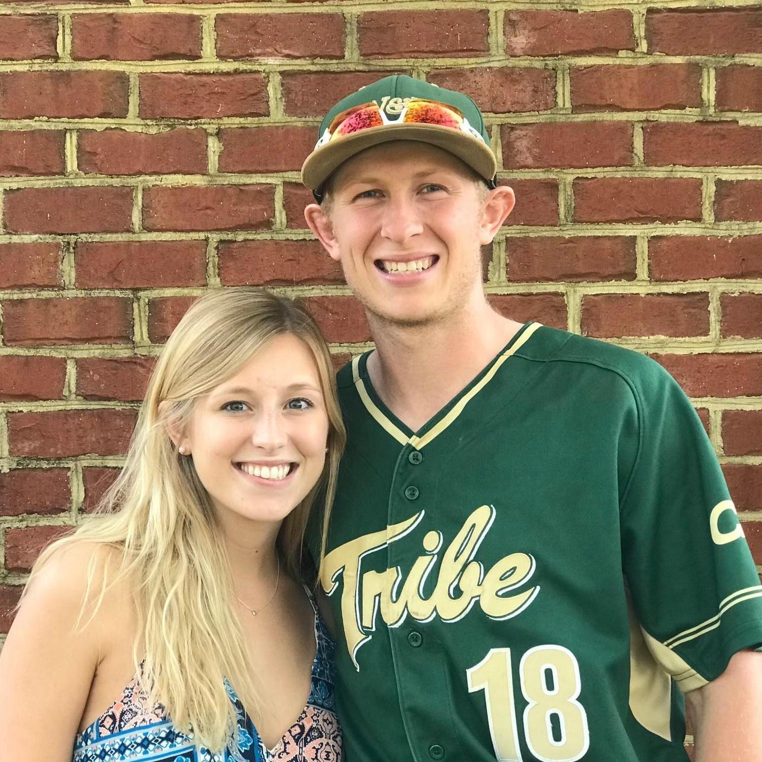 Julia got to support Zach through 4 years of baseball games as his biggest non-blood related fan.