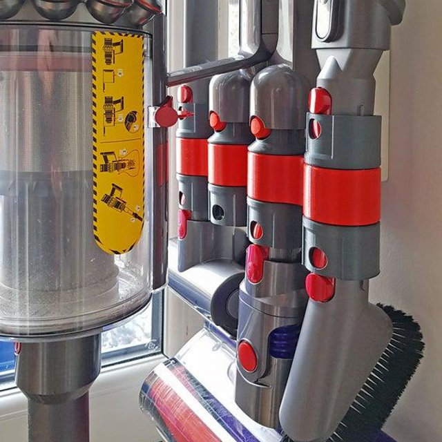 Dyson V11 V10 V8 V7 Organizer Mount Accessory Tool Attachment Storage Rack Holder. No drilling, No Screws! Free Gift included!