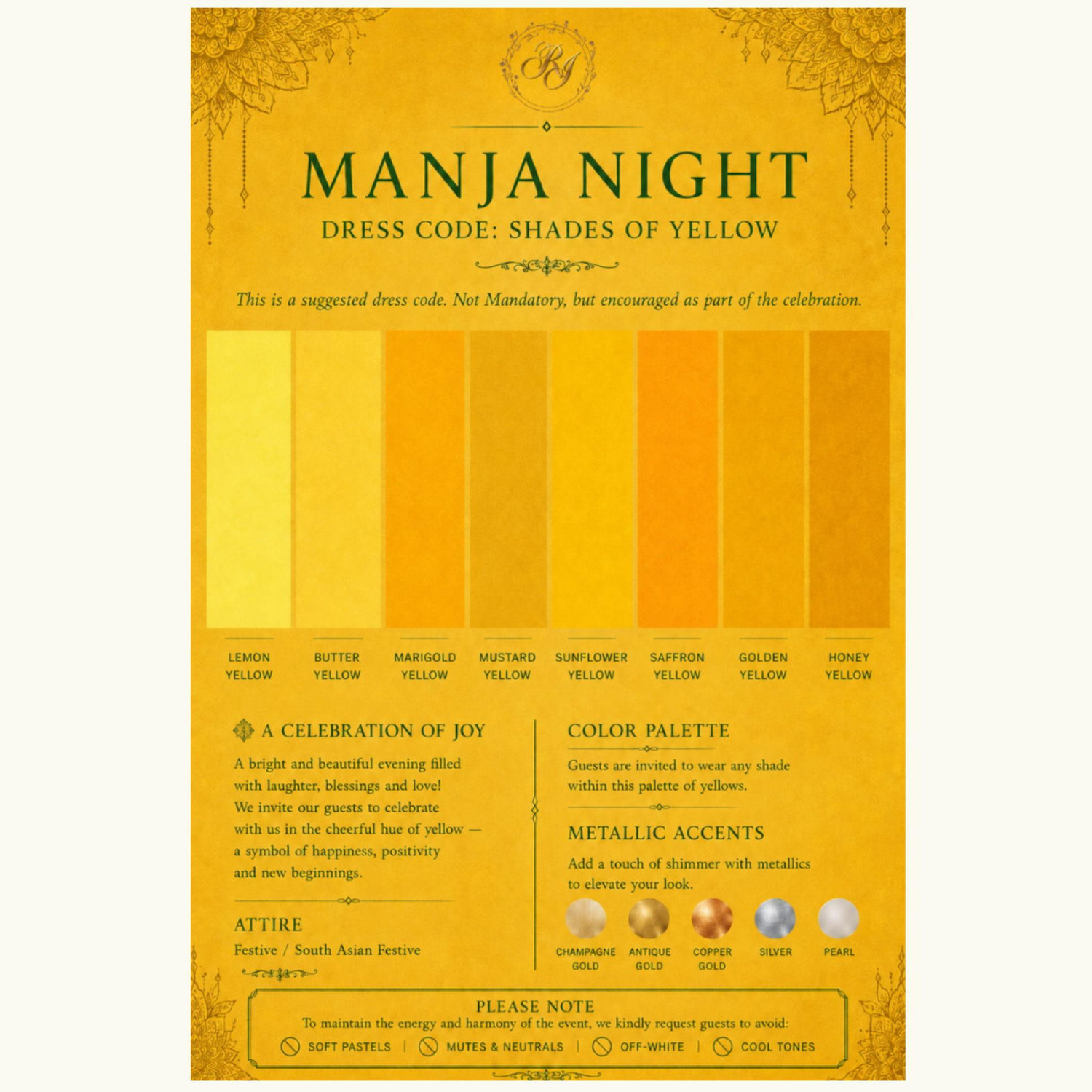 Manja Dress Code