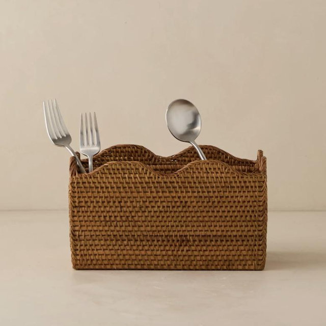 Tyna Rattan Utensil Caddy