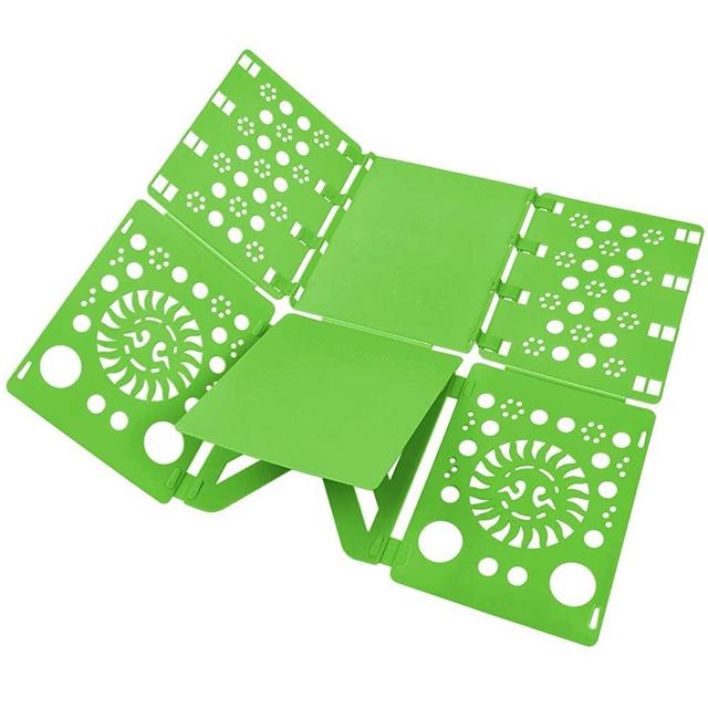 BoxLegend V2 Shirt Folding Board t Shirts Clothes Folder Durable Plastic Laundry folders Folding Boards flipfold, Green