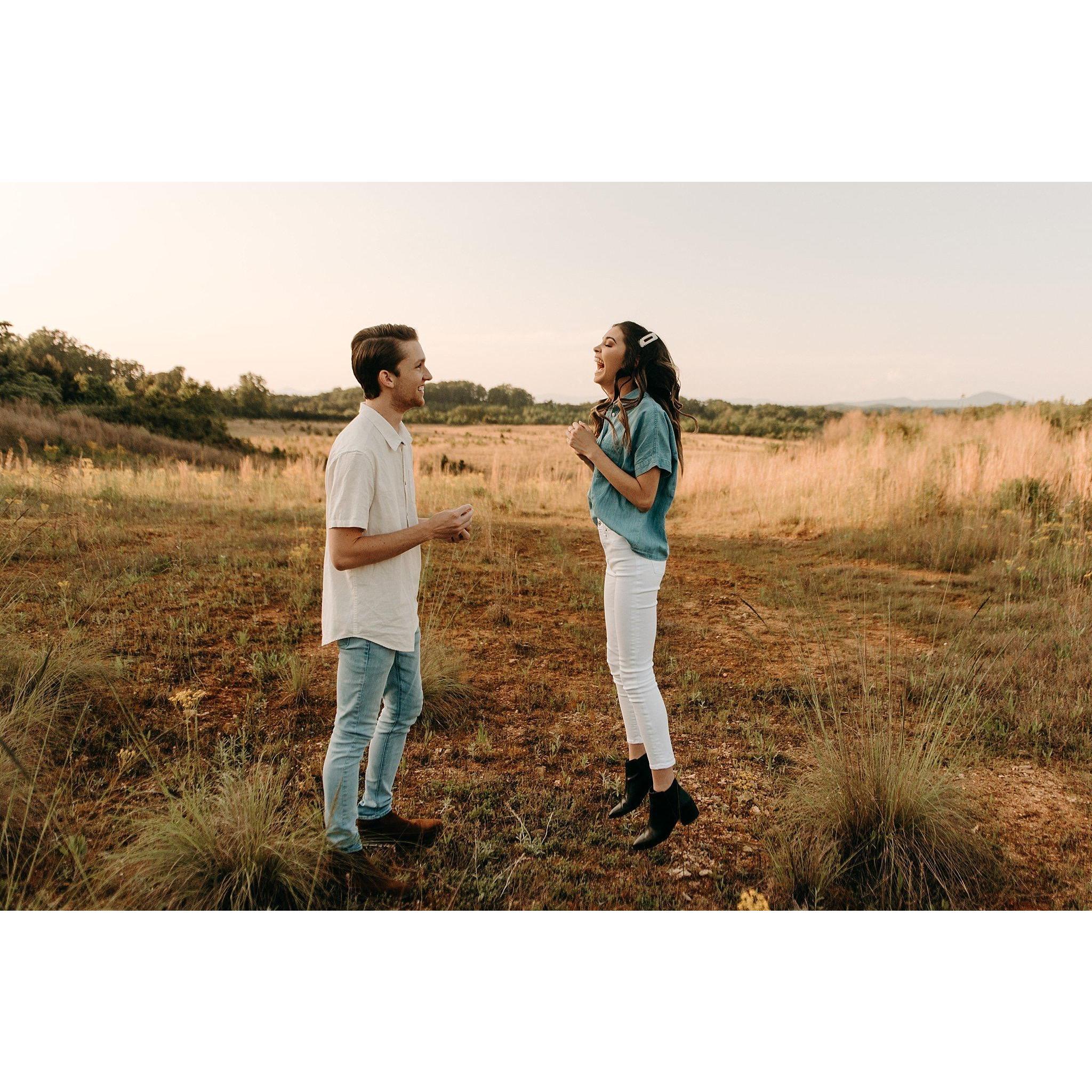 I was so excited that we were finally engaged!