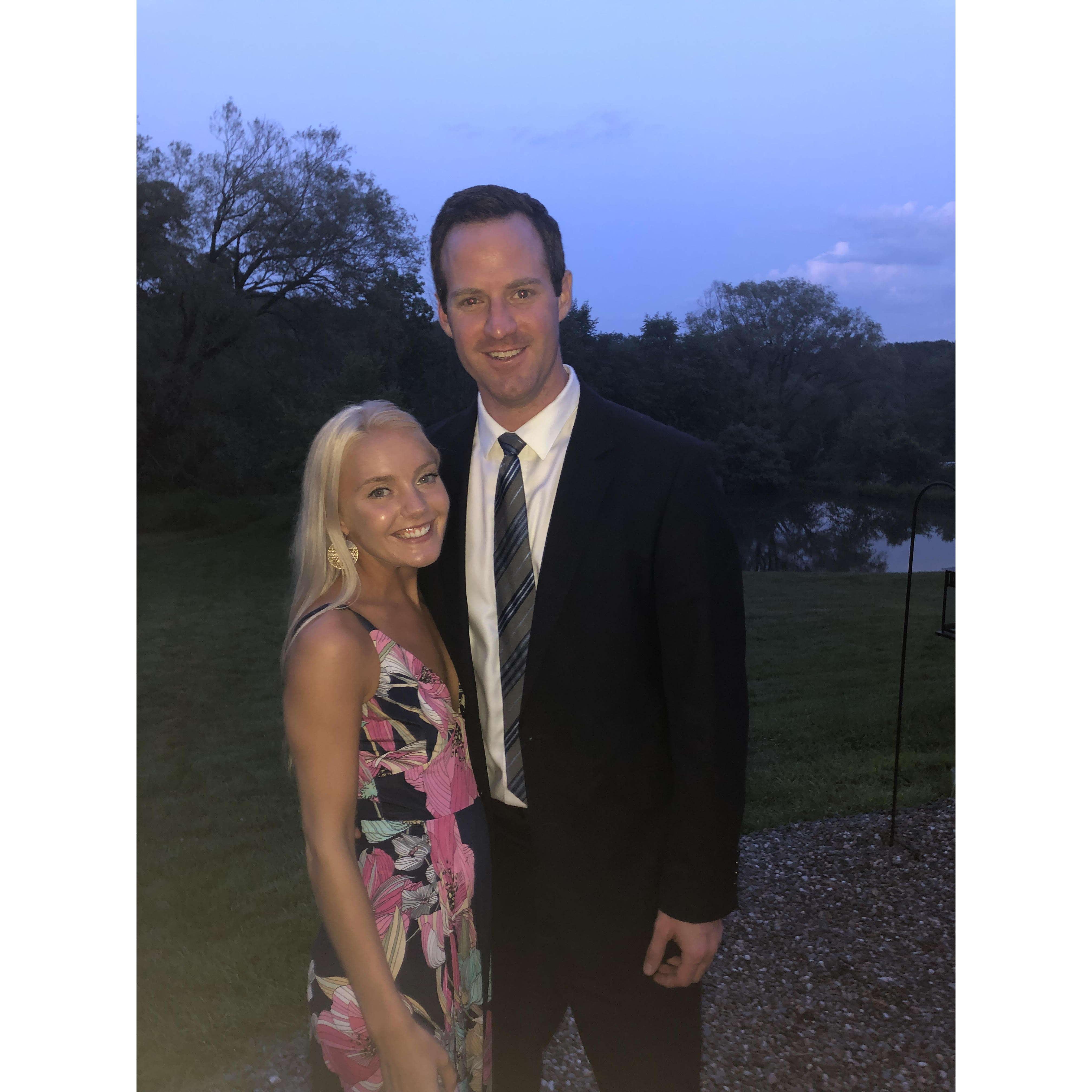 Our first wedding together, celebrating Pam and Al!