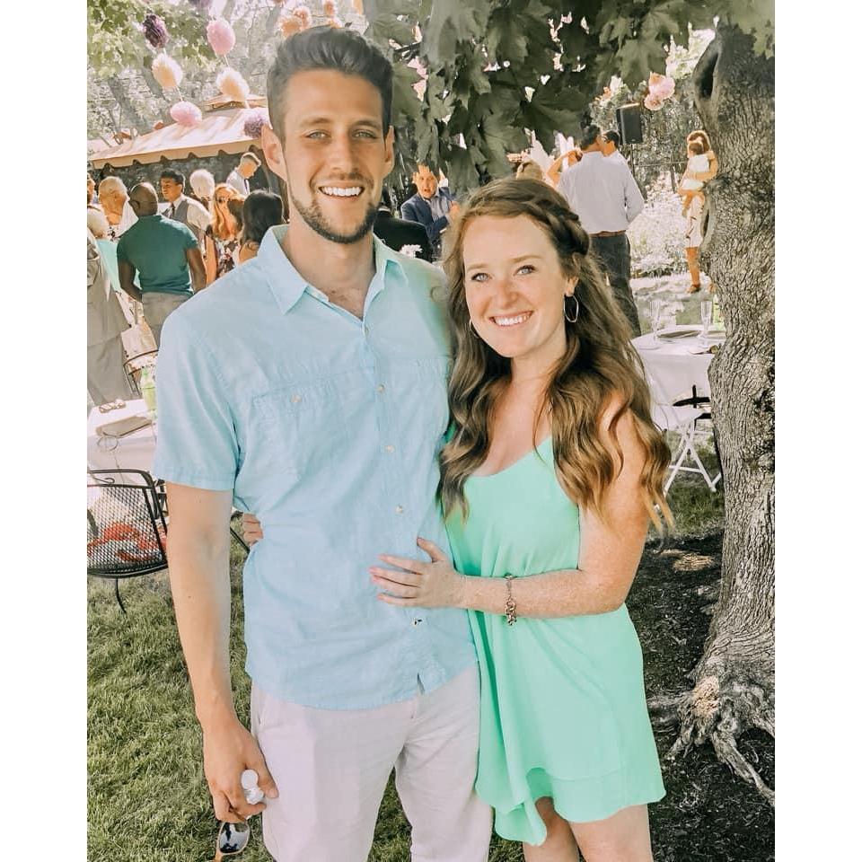 At a cousins wedding in Peabody, Mass.
