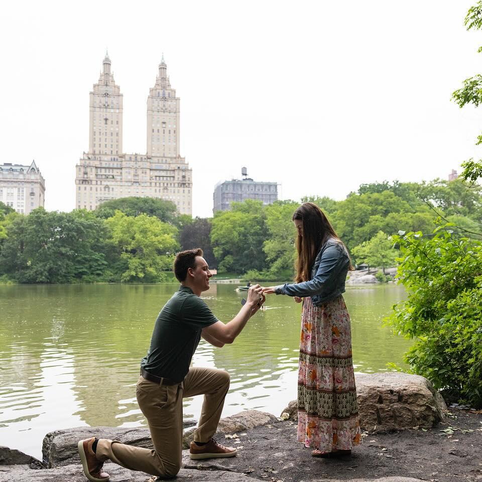 Jordan hired a private photographer to capture the engagement!