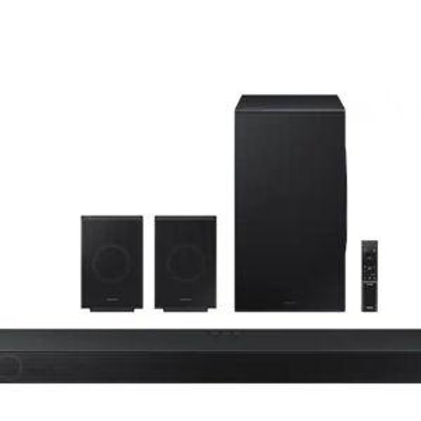 Samsung - HW-Q990D/ZA 11.1.4 Channel Q-Series Soundbar with Wireless Subwoofer and Rear Speakers, Dolby Atmos and Q-Symphony - Black