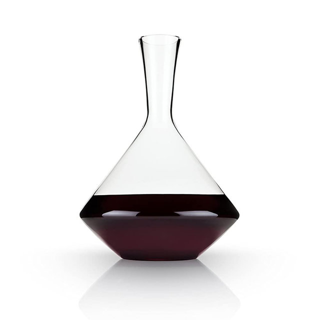 Viski Raye Lead Crystal, 25 oz, Angled Decanter