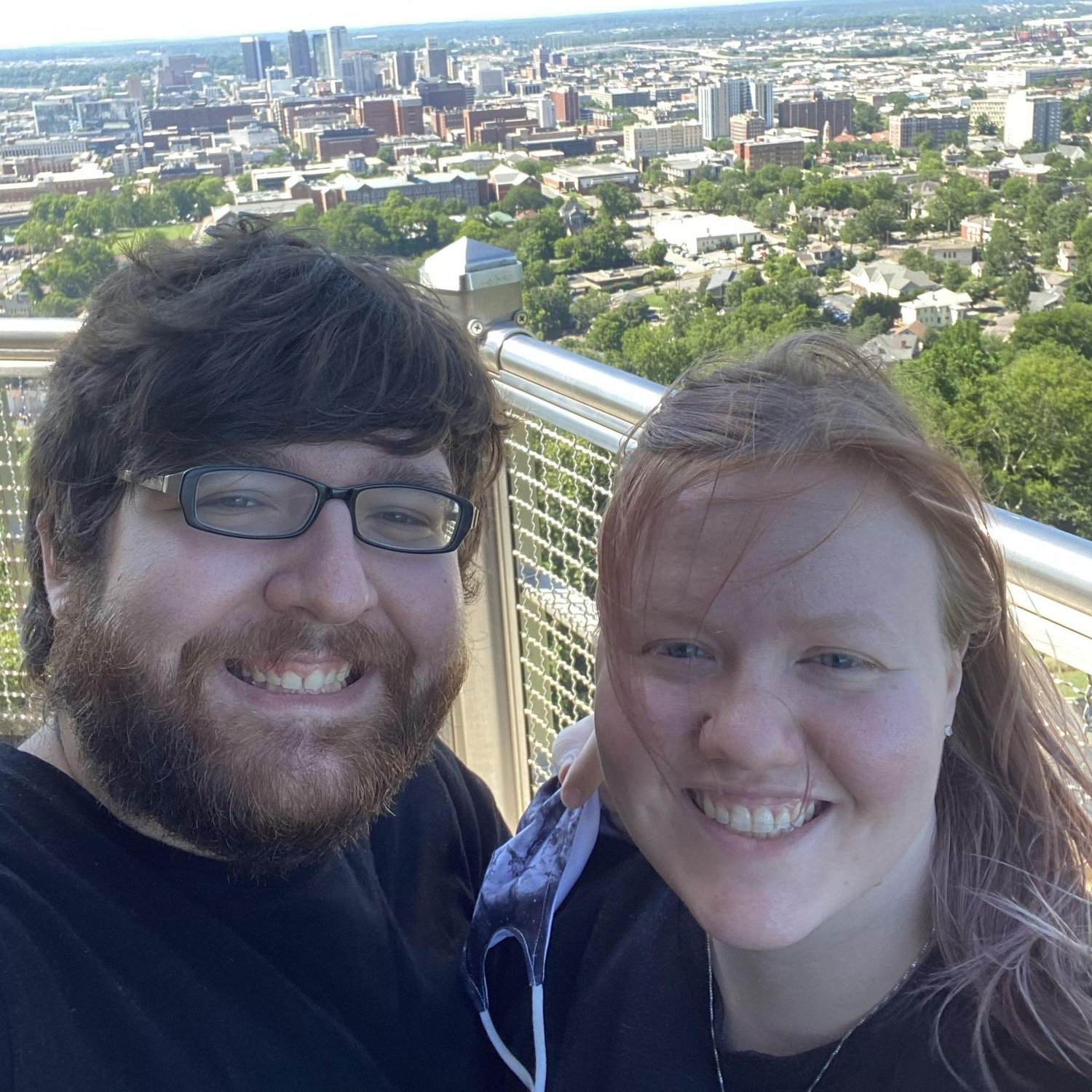 From the top of the Vulcan Statue in Birmingham, AL - our first road trip together!
