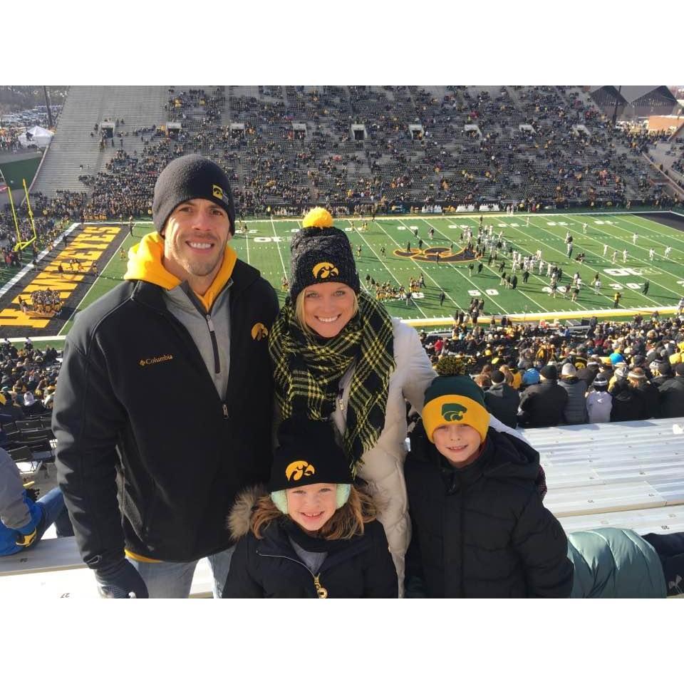 Parker and Camdyn's first Iowa game