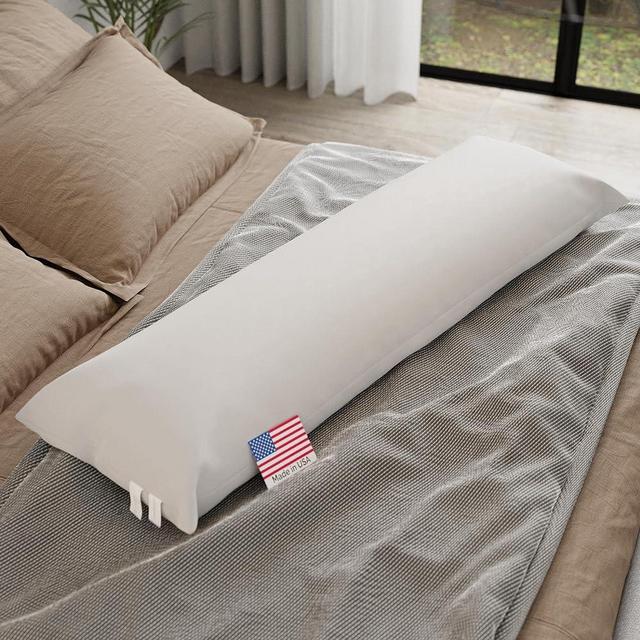 Full Body Pillow for Adults Elderly and Pregnant Woman Body Pillow with Down Alternative plush Filling Long Pillow Posture and Spine Support Pillow for Rem Sleep Pillow Extra Large 20 x 72 inch 1 Pack