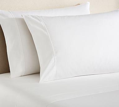 PB Essential 300-Thread-Count Sheet Set, King, White
