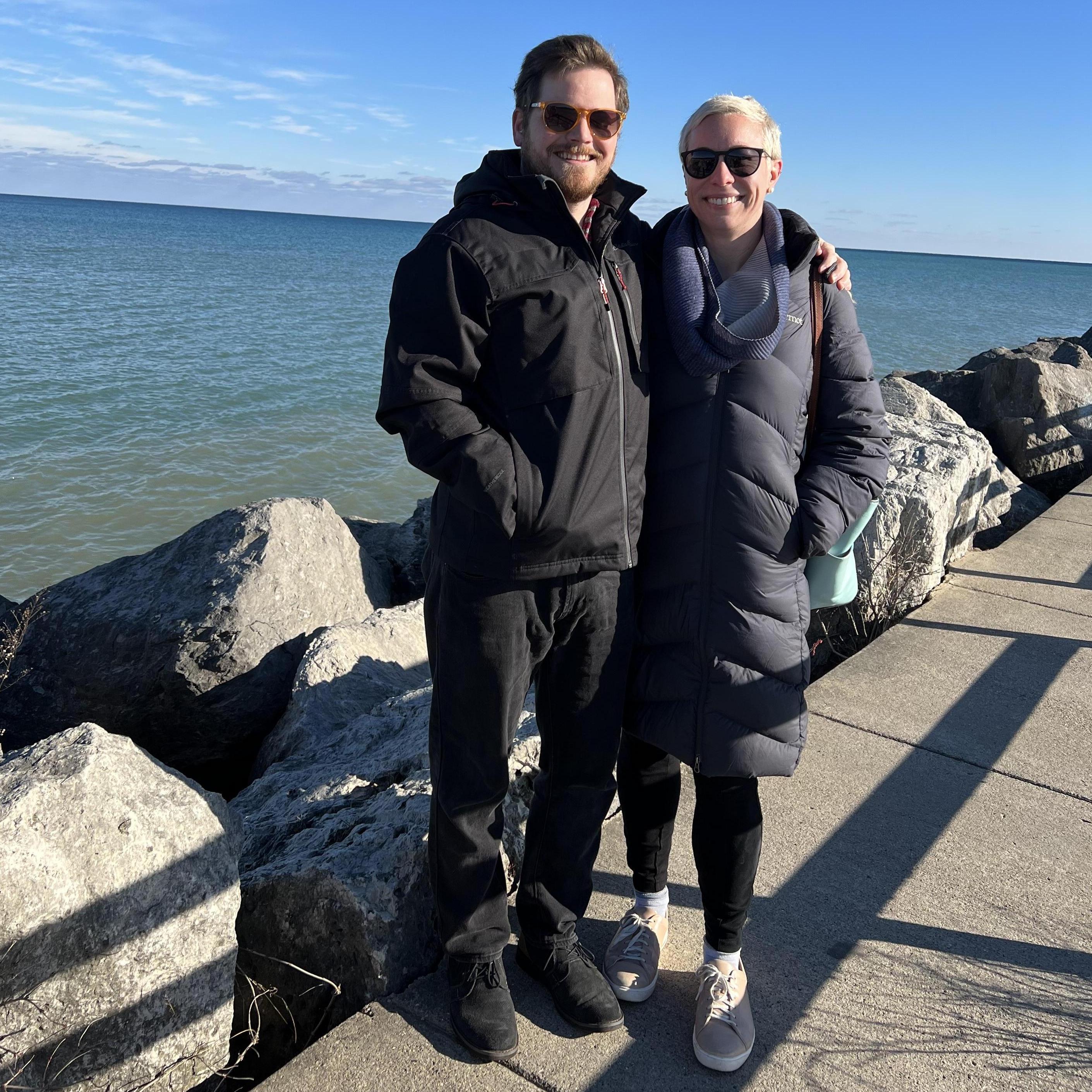 Dan's first time seeing Lake Huron, 2021