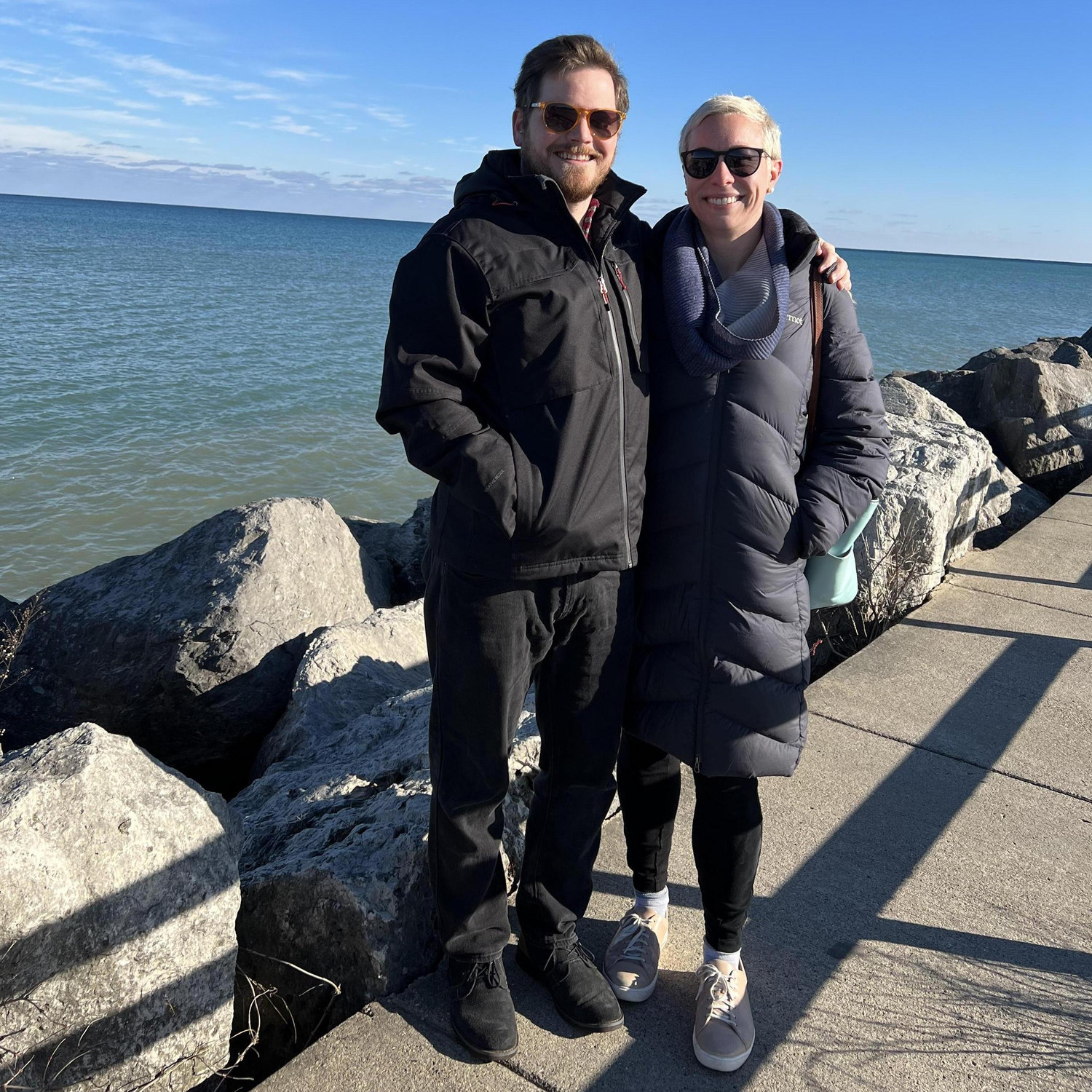 Dan's first time seeing Lake Huron, 2021