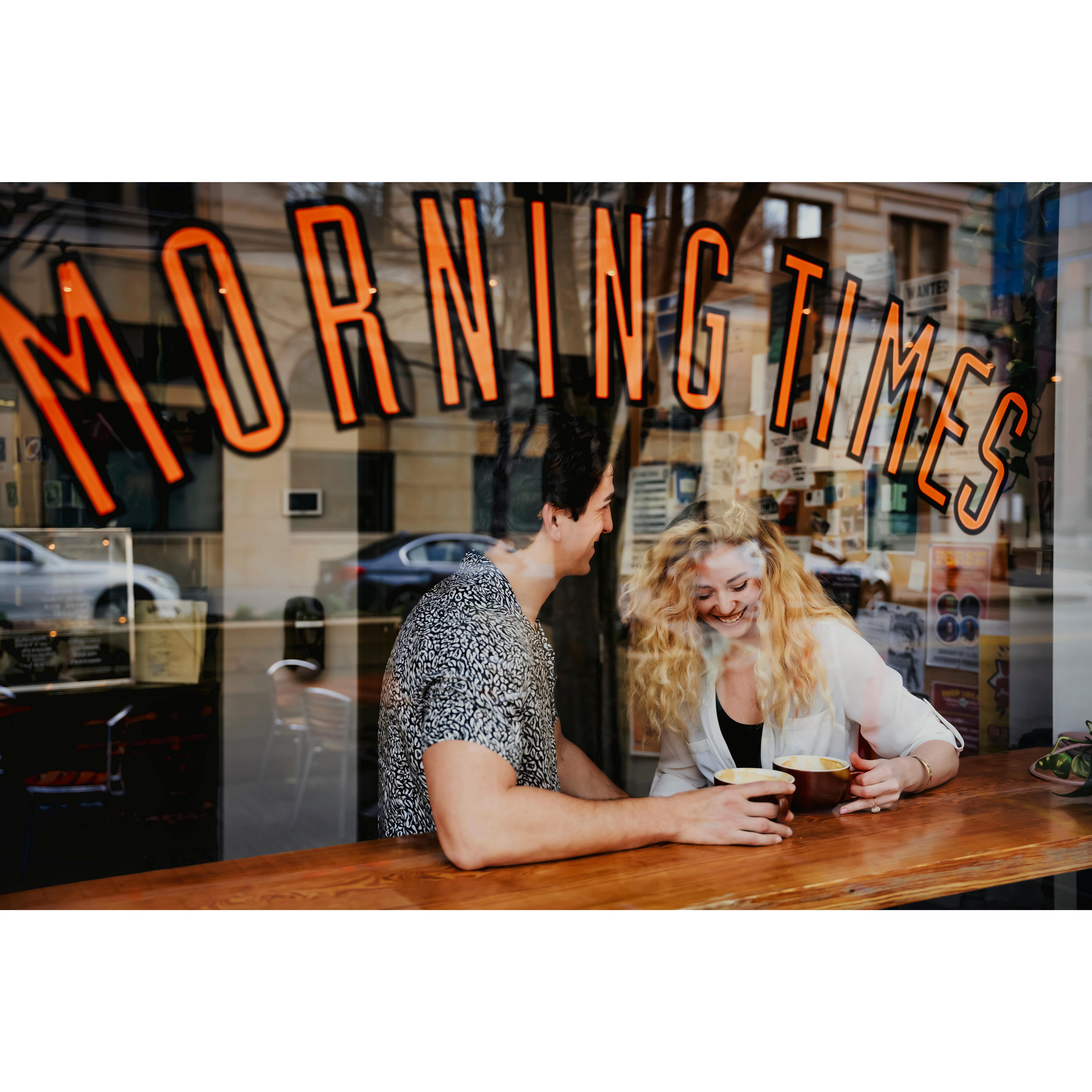 Our first date, coffee and a walk around downtown City Market