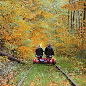 Rail Biking for Two in Lake George