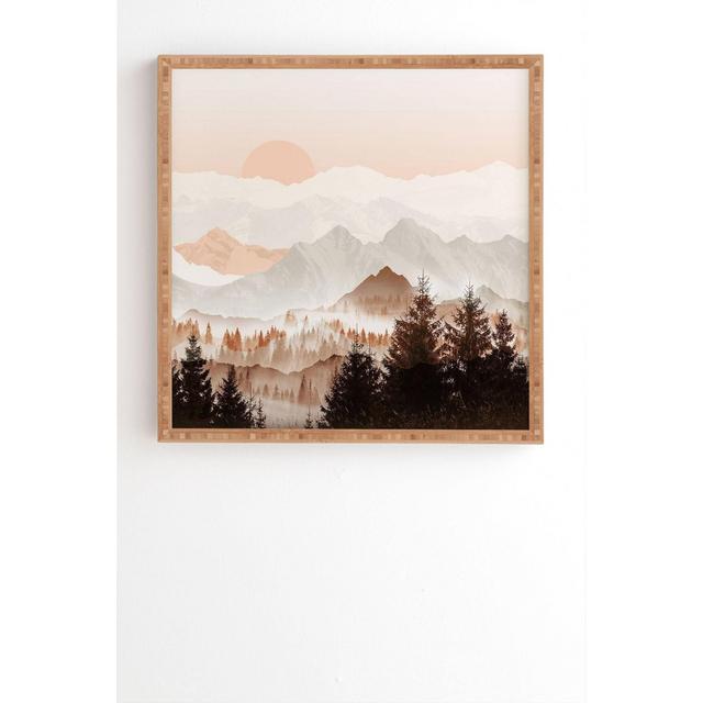 30" x 30" Iveta Abolina Cinnamon Peak Bamboo Framed Wall Art - Deny Designs