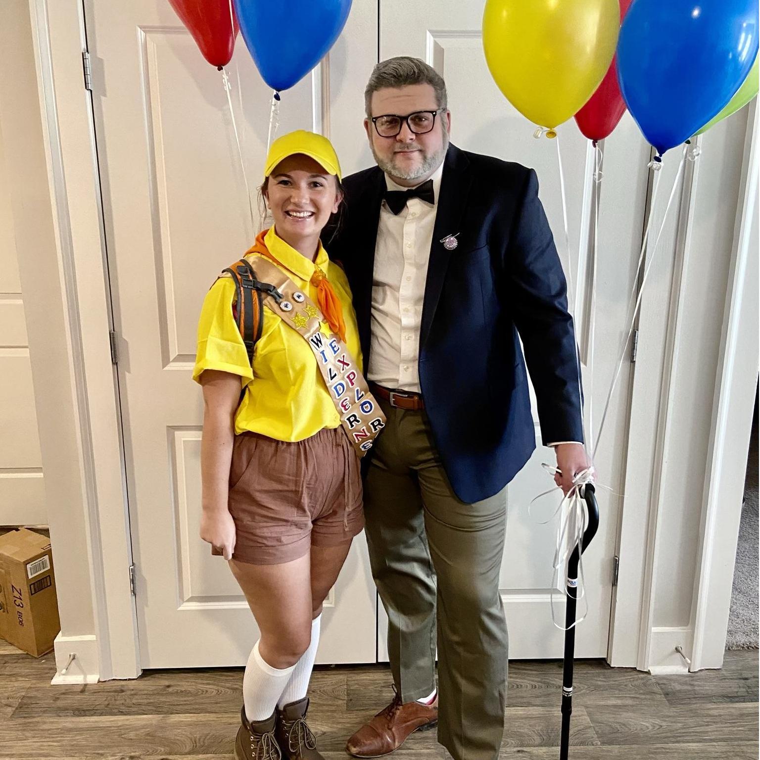 For Halloween 2020, we dressed up as Russell & Mr. Fredrickson from UP. We got so many compliments on this costume & even participated in a costume contest.