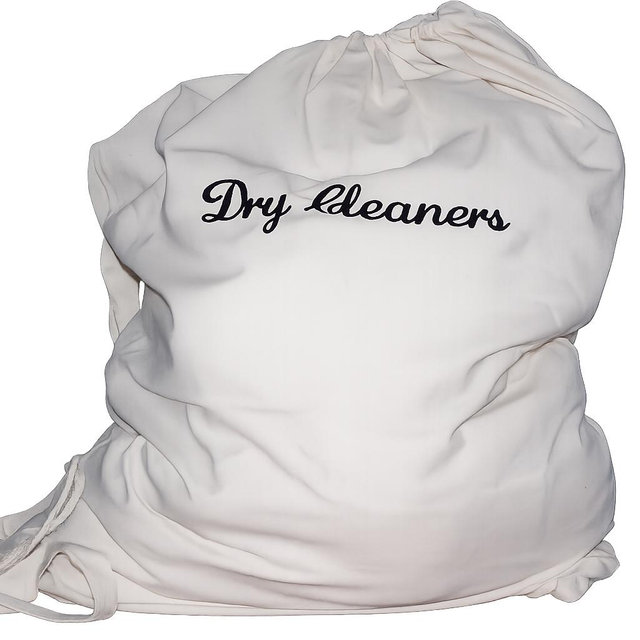 Dry Cleaners Laundry Bag - Laundry Dry Clean - Laundry Hamper - Personalized Laundry Bag - Hamper Bag - Wedding Gift - New Home - Natural, Black