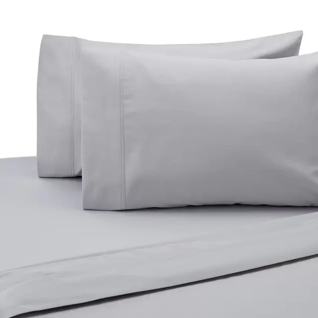 SALT™ 300-Thread-Count Cotton Sateen Standard Pillowcases in Silver (Set of 2)