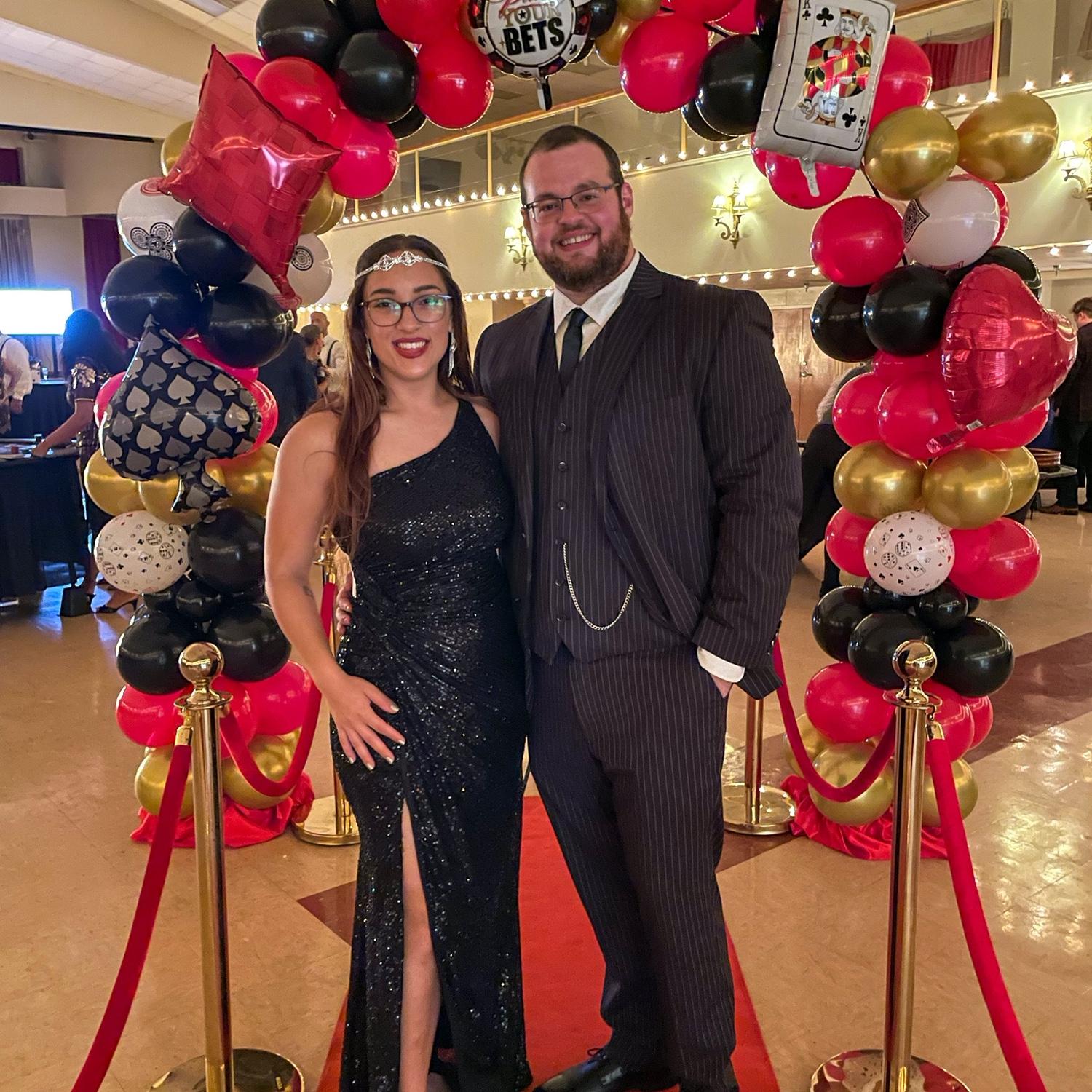 Chase help supporting Christine's school at their fundraiser gala :)