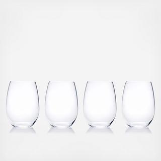 Laura Stemless Wine Glass, Set of 4