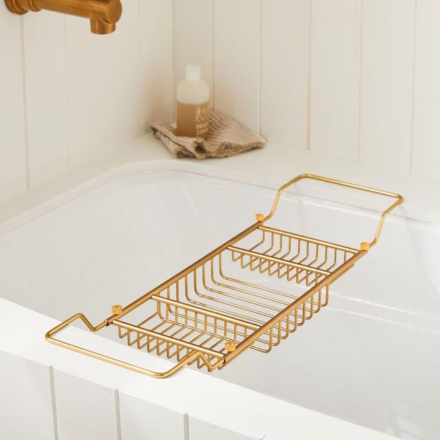 Eldred Bath Caddy, Antique Brass