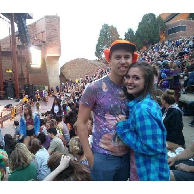Seeing our favorite producers, ODESZA, at Red Rocks, 2017