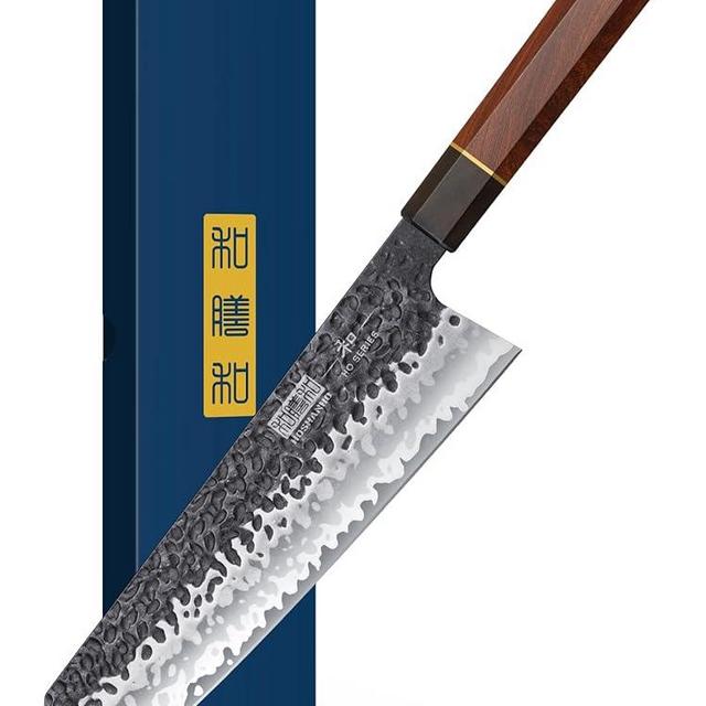 HOSHANHO 9 Inch Kiritsuke Chef Knife, Japanese Hand Forged 9 Layers 10Cr15CoMoV High Carbon Steel Kitchen Knife, Professional Chef's Knife with Ergonomic Rosewood Handle