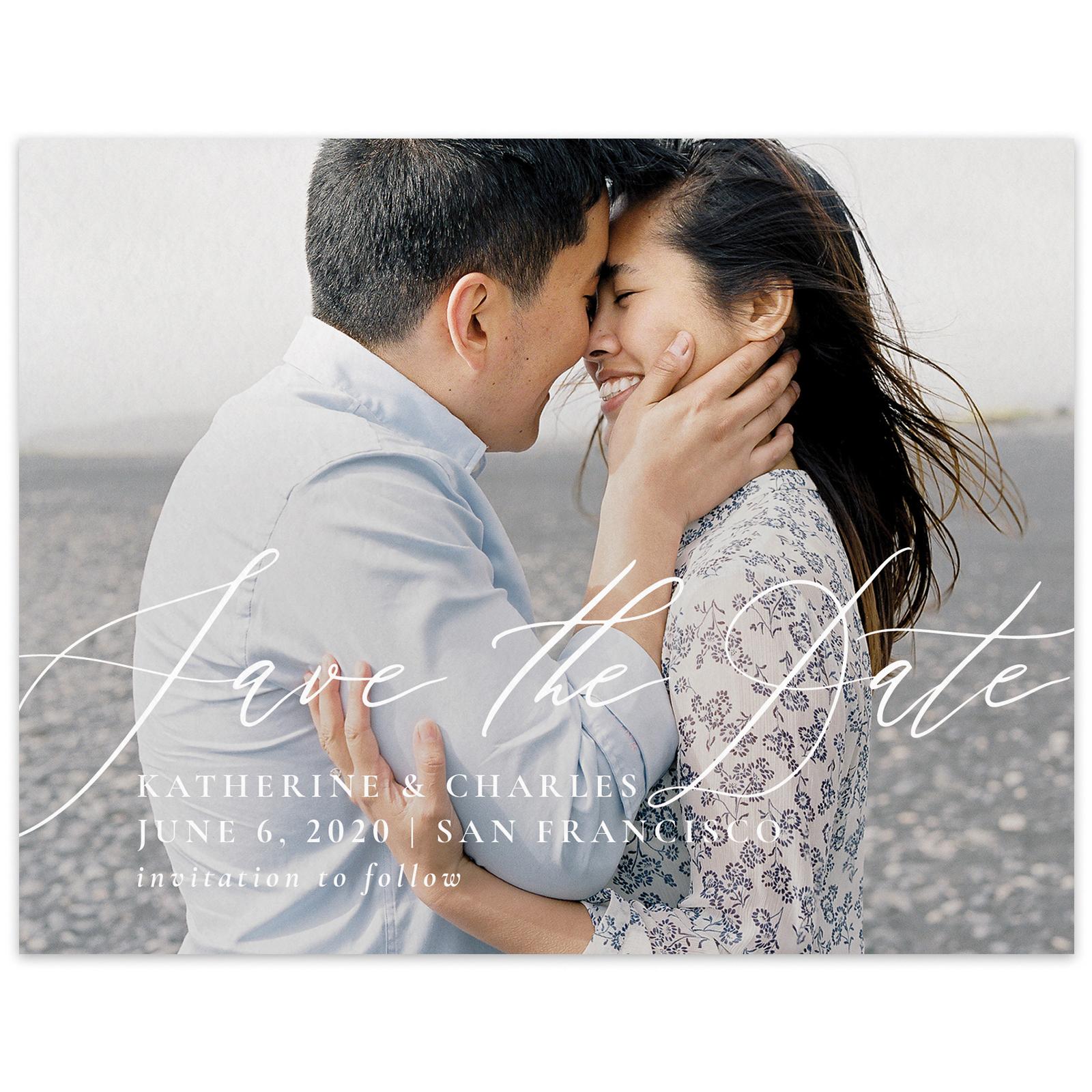 Zola Invites + Paper, Save the Date - Magnet - Violin Type Single ...
